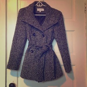 Calvin Klein Wool Blend Peacoat